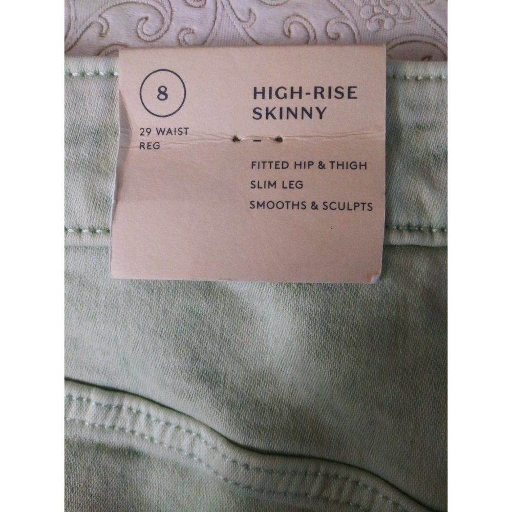 NWT Women's High Rise Skinny Jean Mint Green Universal Thread - Picture 13 of 16